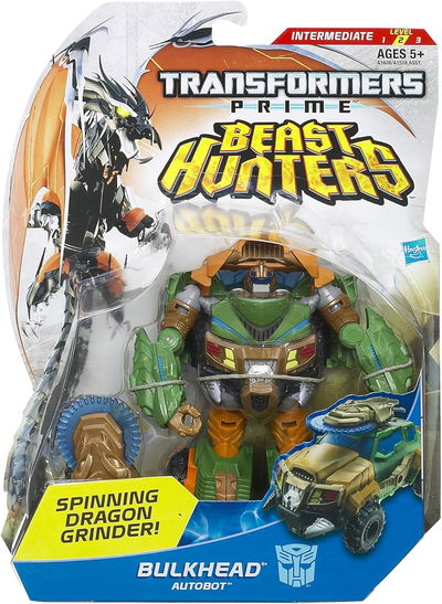 Transformers. BULKHEAD incluye Sierra Muele Dragones. Prime Beast Hunters Deluxe Class.