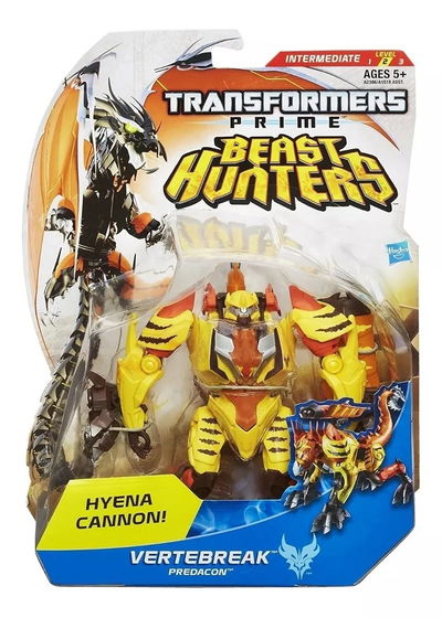 Transformers Predacon. VERTEBREAK. Con Cañón Hiena. Prime Beast Hunters Deluxe Class. 