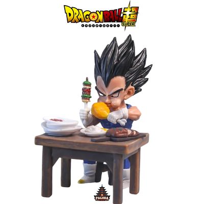 Dragon Ball Z. VEGETA (escena comiendo) 9 cm.-