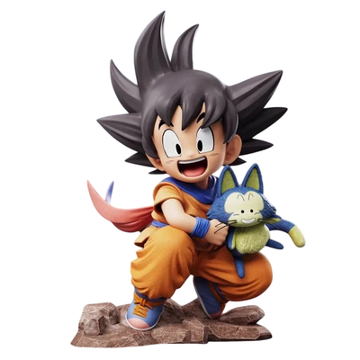 Dragon Ball. Goku niño con Puar. Gashapone.