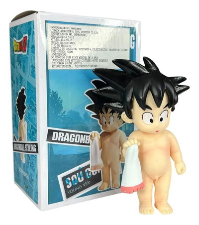 Dragon Ball. SON GOKU Niño  por Tomar un baño. 11 Cm.