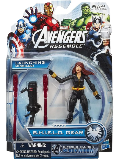 Marvel Avengers Assemble SHIELD Gear. Black Widow. Inferno Cannon.
