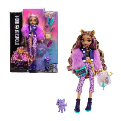 Monster High Muñeca Clawdeen Wolf Nuevo Look con Accesorios.