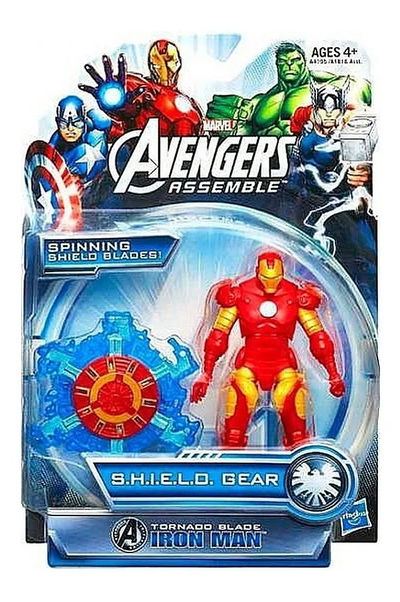 Marvel Avengers Assemble SHIELD Gear. Iron Man con Cuchillas Tornado.