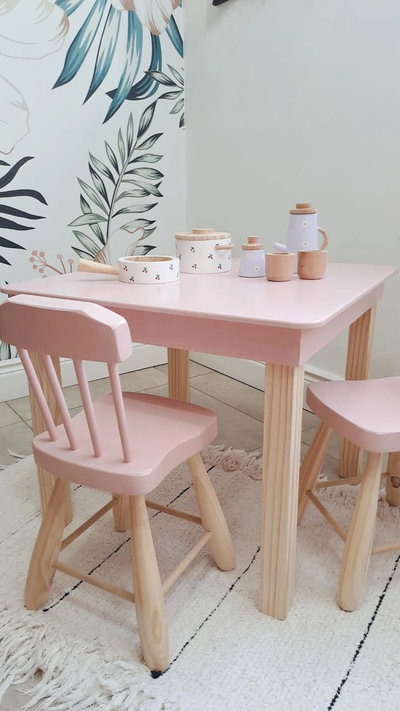 Juego Lucía con Mesa Cuadrada 