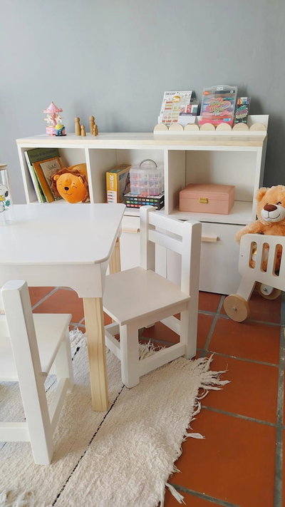 Juego Cuadrado con mesa Pupitre 