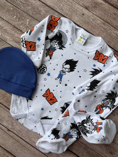Trío Goku Vegeta ranita