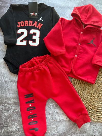 Trío jordan rojo