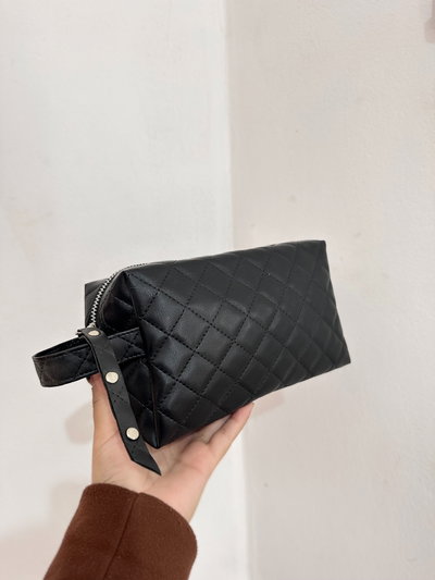 Neceser Gaia negro matelasse 