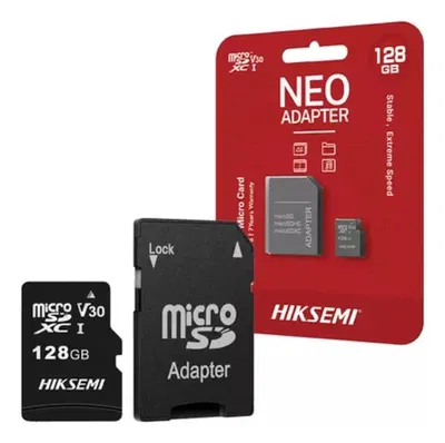 MICRO SD 128 GB CLASE 10 C/ADAP HIKSEMI