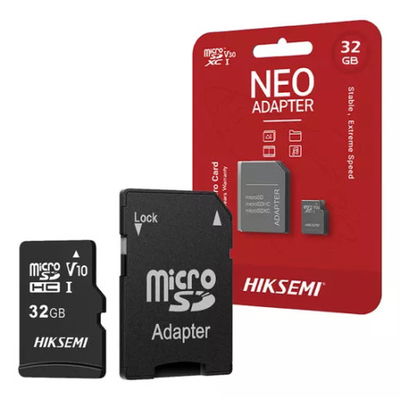 MICRO SD 32 GB CLASE 10 C/ADAP HIKSEMI