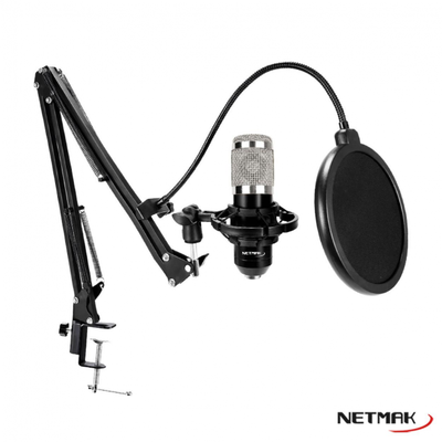 MICROFONO NM-MS790 BRAZO ARTICULADO SET STREAMER NETMAK