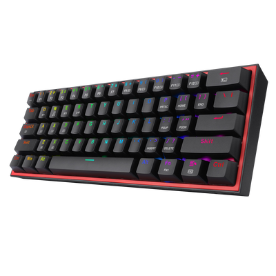 TECLADO MECANICO REDRAGON K616 RGB FIZZ PRO 60% WIFI/BLUETOOTH SWITCH RED	