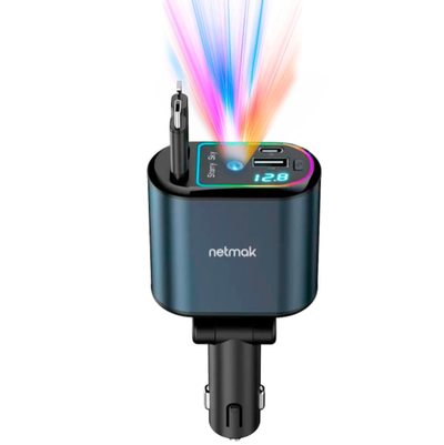 CARGADOR AUTO 4EN1 66W C/PROYECTOR LUCES ESTRELLAS
