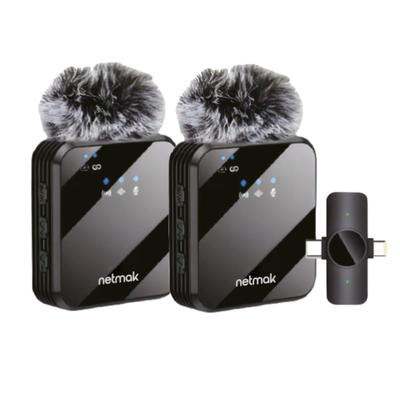 MICROFONO INAL CORBATERO NM-MC14 X2 RECEP USB-C/LIGHTNING