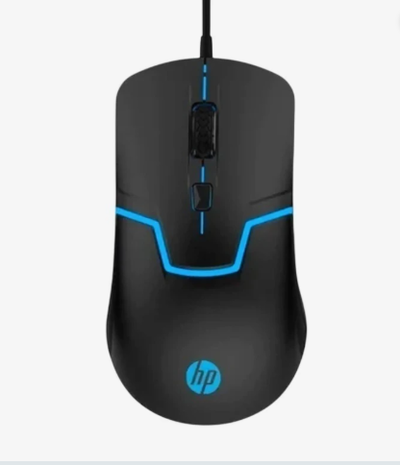 MOUSE GAMER HP M100 3 BOTONES NEGRO 1600 DPI