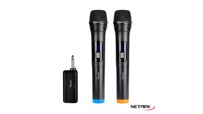 MICROFONO INAL PROFESIONAL NETMAK NM-MC18 DUAL ALCANCE 10M	