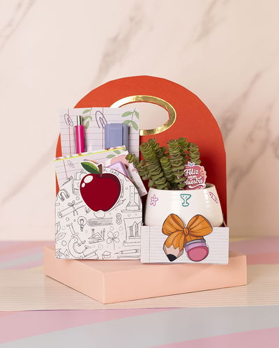 Caja con Manija Regalo día del maestro 