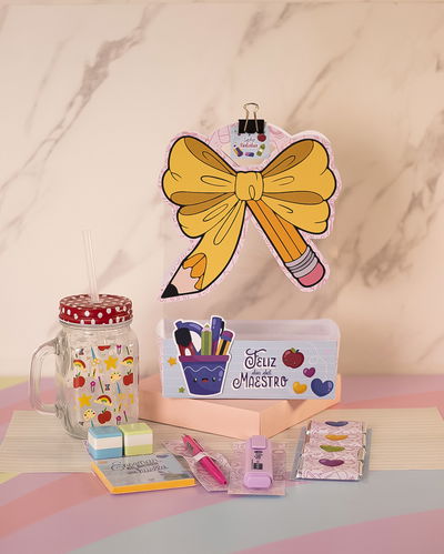 Bolsa con Moño regalo día del maestro 