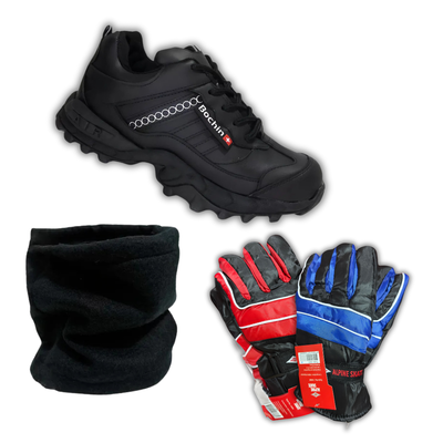 Combo Invierno Calzado + Guantes rompeviento + Cuellito Polar