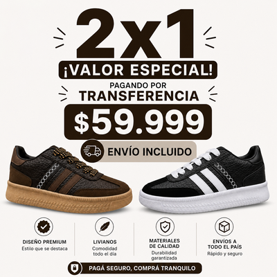2x1 Zapatillas Bochin 