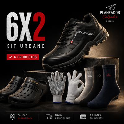 6x2 Calzado puntera de seguridad Ojotas/Zueco + guantes + medias 