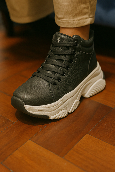 Bota Urbana con plataforma Negro