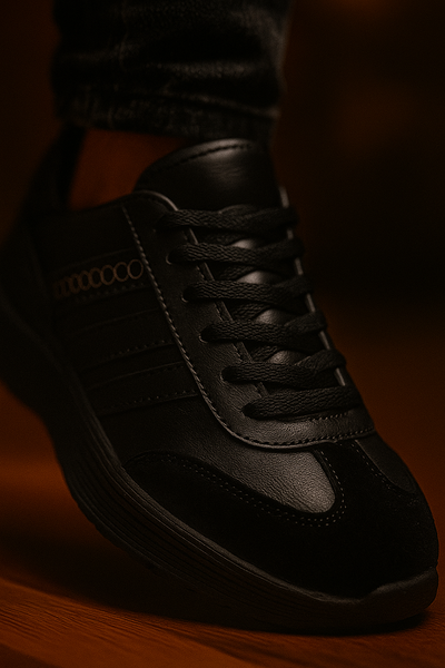  Zapatillas Urbanas Negras Ultralivianas Diseño Deportivo Casual