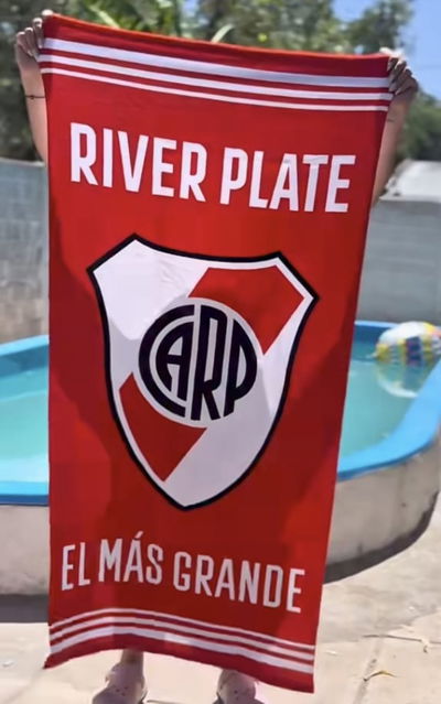 Toallon playero rojo 