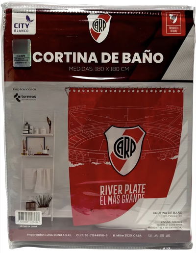Cortina de baño con ganchos