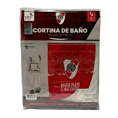 Cortina de baño con ganchos