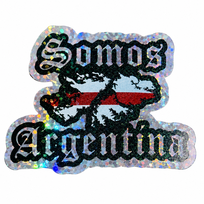 Sticker holografico Somos Argentina 