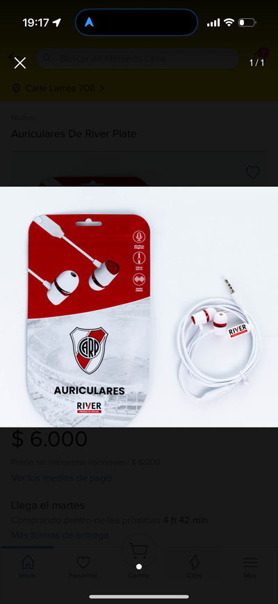 Auriculares en sobre 