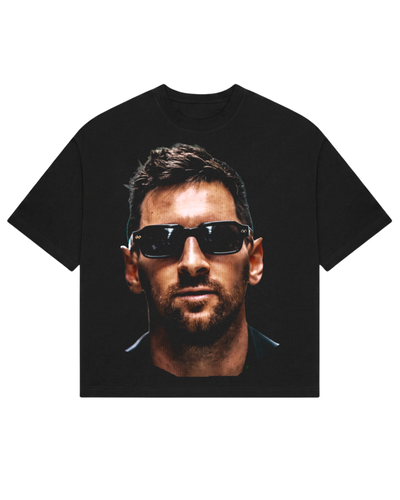 Remera Messi algodón peinado boxy 