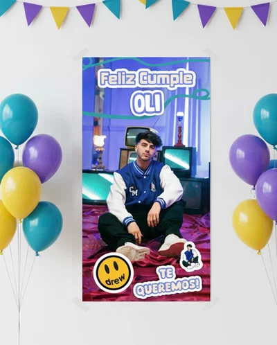 Banner personalizado para eventos - 50 × 100 cm