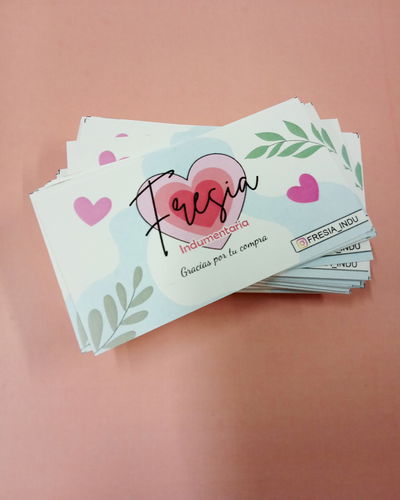 Tarjetas Personales x100u