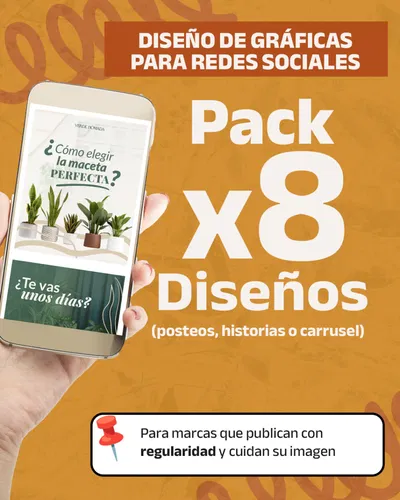 Diseño Para Redes Sociales - Packx8
