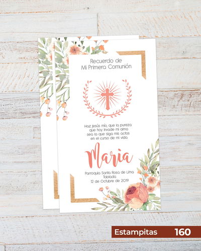 Estampitas de Comunión Modelos -G