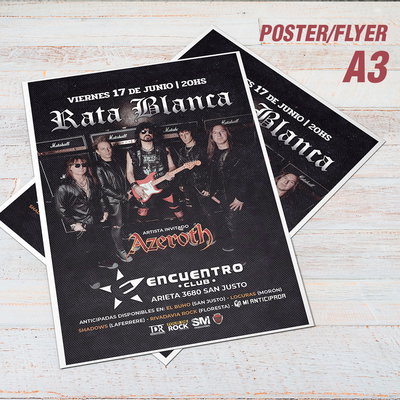 Flyers y posters para shows