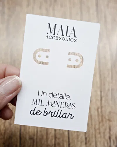 Tarjetas para aros con perforación