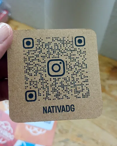 Tarjetas 6cm en Kraft con puntas redondeadas