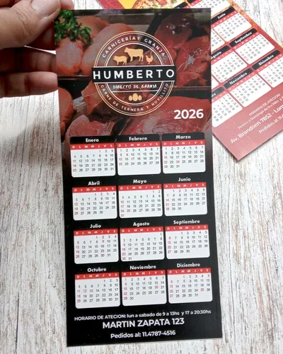 Calendarios -Almanaques 2026 - 10x21cm con iman pequeño al dorso