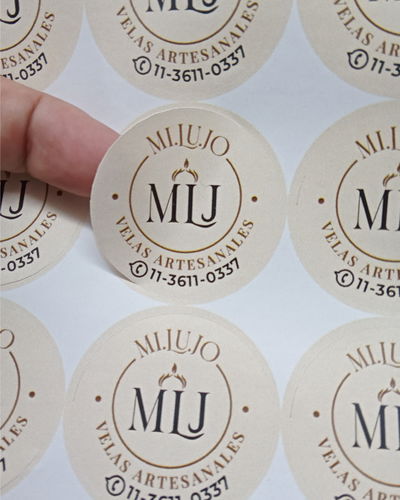 Stickers circulares para tu marca