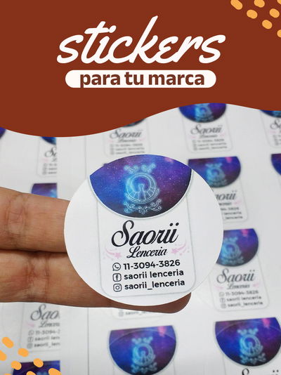 Stickers circulares para tu marca