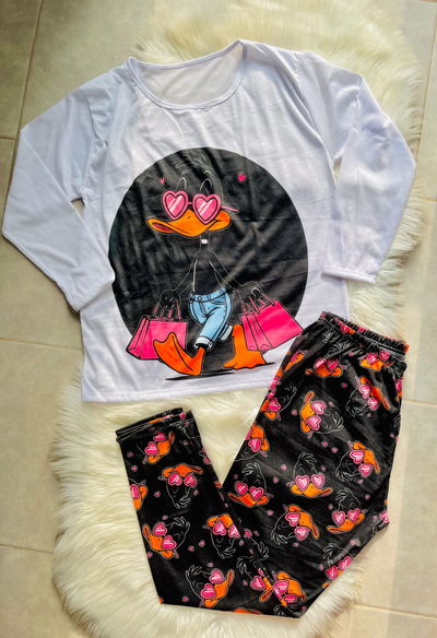 PIJAMA CURVY INVIERNO PATO LUCAS