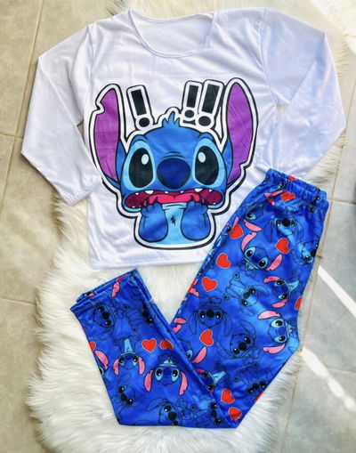 PIJAMA CURVY INVIERNO STITCH