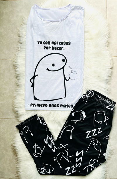 PIJAMA CURVY FLORKY