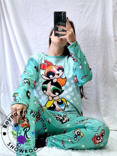 PIJAMA INVIERNO SUPERPODEROSAS VERDE