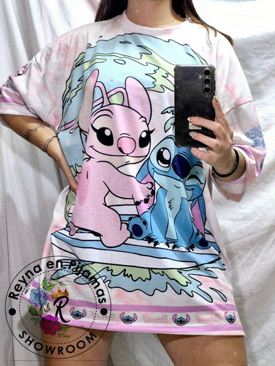 REMERON ANIMADO STITCH ROSA PASTEL