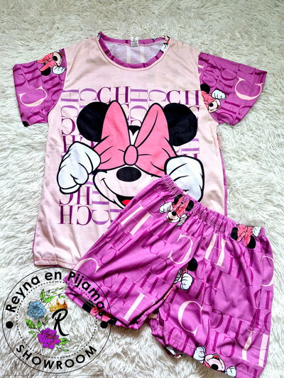 PÍJAMA VERANO MINNIE ROSA